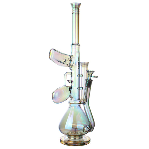 Fortune | 18" AK-47 Style Electroplated Glass Bong | Jupiter Grass