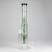 16" Triple Perc Straight Tube – Premium Glass Bong with Maximum Filtration | Jupiter Grass