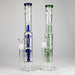 16" Triple Perc Straight Tube – Premium Glass Bong with Maximum Filtration | Jupiter Grass