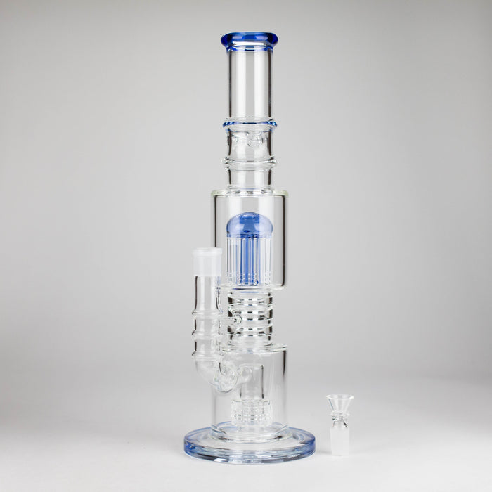 16" Glass Bong – 10-Arm Tree Perc with Matrix Perc for Maximum Filtration | Jupiter Grass
