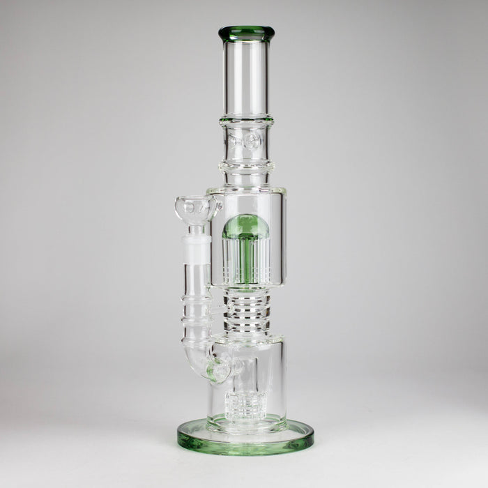 16" Glass Bong – 10-Arm Tree Perc with Matrix Perc for Maximum Filtration | Jupiter Grass