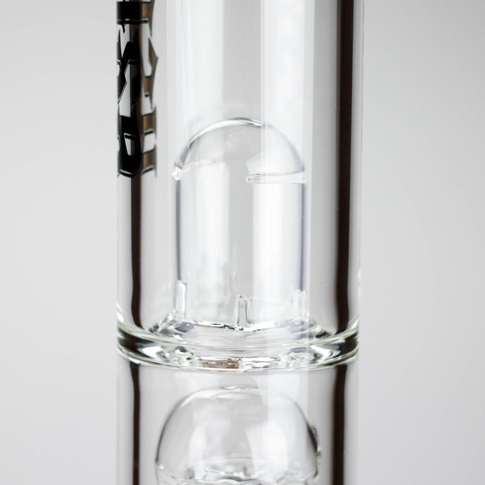 Medusa | 17" 7mm Double Tree Perc Glass Bong with Splash Guard | Jupiter Grass