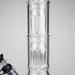 Medusa | 17" 7mm Double Tree Perc Glass Bong with Splash Guard | Jupiter Grass