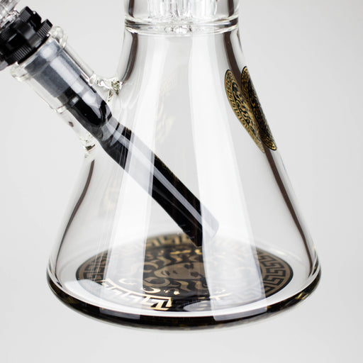 Medusa | 17" 7mm Double Tree Perc Glass Bong with Splash Guard | Jupiter Grass