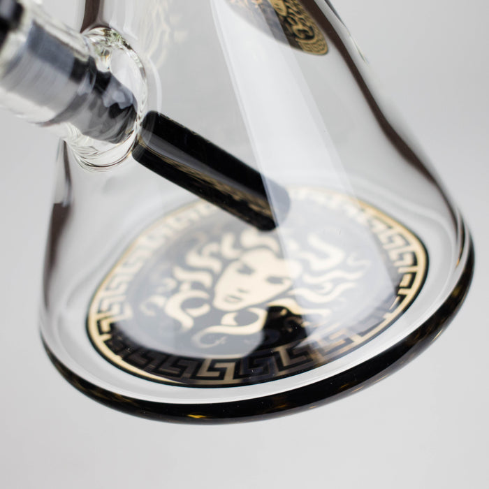 Medusa | 17" 7mm Double Tree Perc Glass Bong with Splash Guard | Jupiter Grass