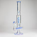 Trippy Glass | 17" 7mm Holographic Stemline Bong – Triple Diffused Perc with 18mm Bowl | Jupiter Grass
