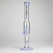 Trippy Glass | 17" 7mm Holographic Stemline Bong – Triple Diffused Perc with 18mm Bowl | Jupiter Grass