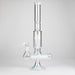 Trippy Glass | 17" 7mm Holographic Stemline Bong – Triple Diffused Perc with 18mm Bowl | Jupiter Grass
