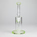 9" Ball Perc Glass Bong – Green with Bent Neck & 14mm Bowl | Jupiter Grass