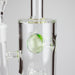 9" Ball Perc Glass Bong – Green with Bent Neck & 14mm Bowl | Jupiter Grass