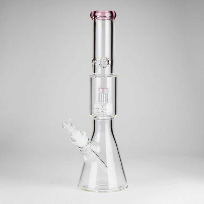 16" 7mm Colored Beaker Bong – Premium Thick Glass with Grid Perc | Jupiter Grass