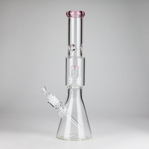 16" 7mm Colored Beaker Bong – Premium Thick Glass with Grid Perc | Jupiter Grass