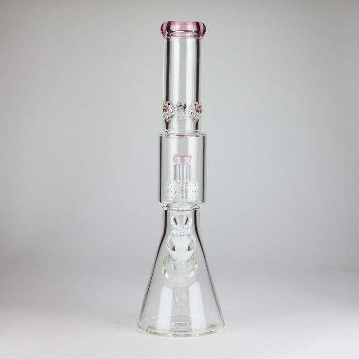 16" 7mm Colored Beaker Bong – Premium Thick Glass with Grid Perc | Jupiter Grass