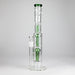16" Triple Perc Straight Tube – Premium Glass Bong with Maximum Filtration | Jupiter Grass