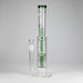 16" Triple Perc Straight Tube – Premium Glass Bong with Maximum Filtration | Jupiter Grass