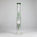 16" Triple Perc Straight Tube – Premium Glass Bong with Maximum Filtration | Jupiter Grass