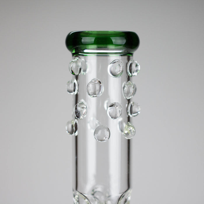 16" Triple Perc Straight Tube – Premium Glass Bong with Maximum Filtration | Jupiter Grass