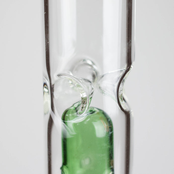 16" Triple Perc Straight Tube – Premium Glass Bong with Maximum Filtration | Jupiter Grass