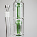 16" Triple Perc Straight Tube – Premium Glass Bong with Maximum Filtration | Jupiter Grass