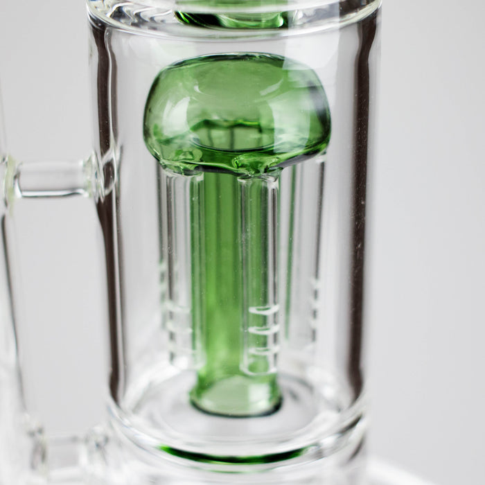 16" Triple Perc Straight Tube – Premium Glass Bong with Maximum Filtration | Jupiter Grass