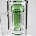 16" Triple Perc Straight Tube – Premium Glass Bong with Maximum Filtration | Jupiter Grass