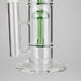 16" Triple Perc Straight Tube – Premium Glass Bong with Maximum Filtration | Jupiter Grass