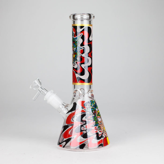 10" Glow-in-the-Dark Glass Beaker Bong [BH1351] | Jupiter Grass