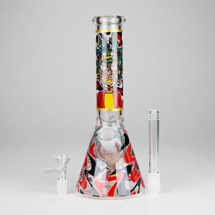10" Glow-in-the-Dark Glass Beaker Bong [BH1351] | Jupiter Grass
