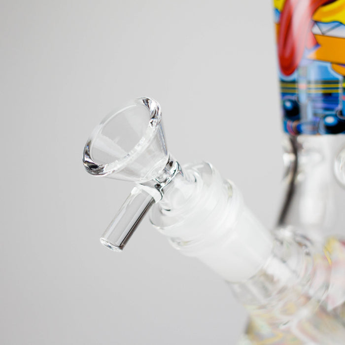 10" Glow-in-the-Dark Glass Bong with Cartoon Sponge Design | Jupiter Grass