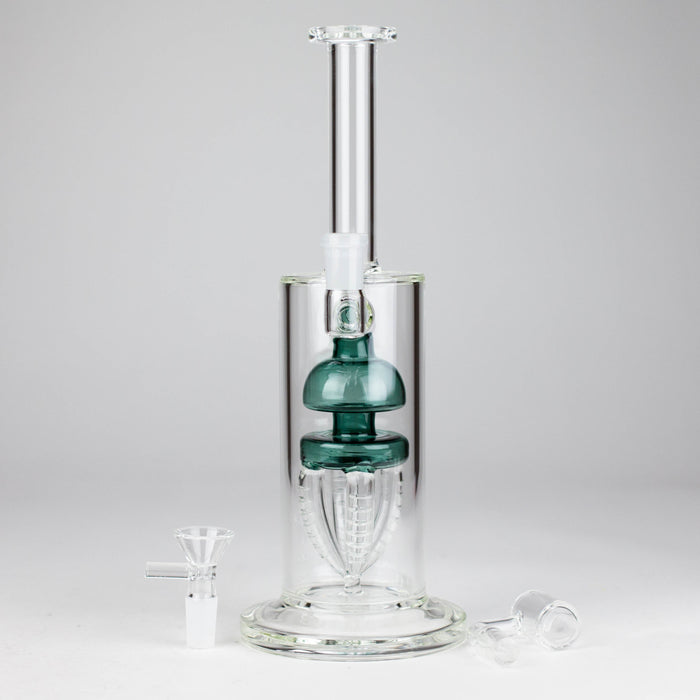 11" 2-in-1 Glass Dab Rig with Percolator [BH141] | Jupiter Grass
