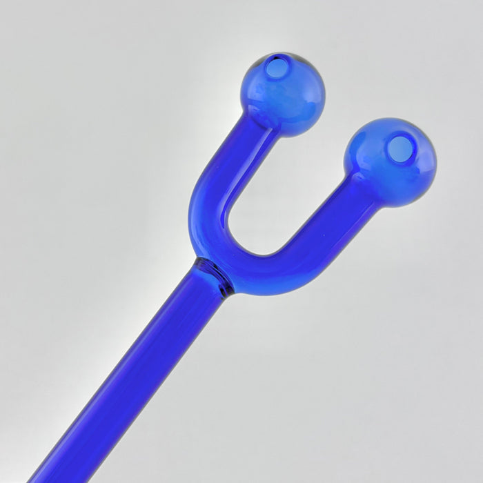 6" Double Hole Oil Burner Pipe – Assorted Colors-2CT | Jupiter Grass