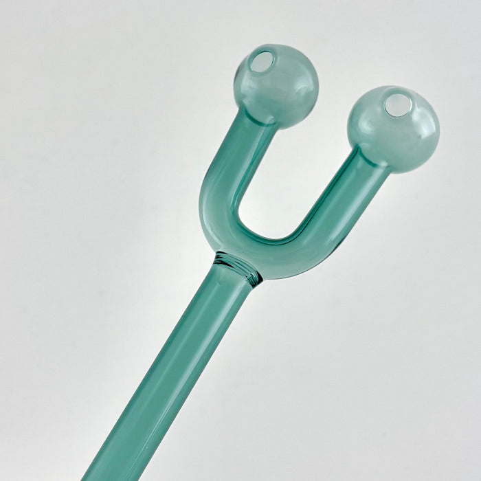 6" Double Hole Oil Burner Pipe – Assorted Colors-2CT | Jupiter Grass