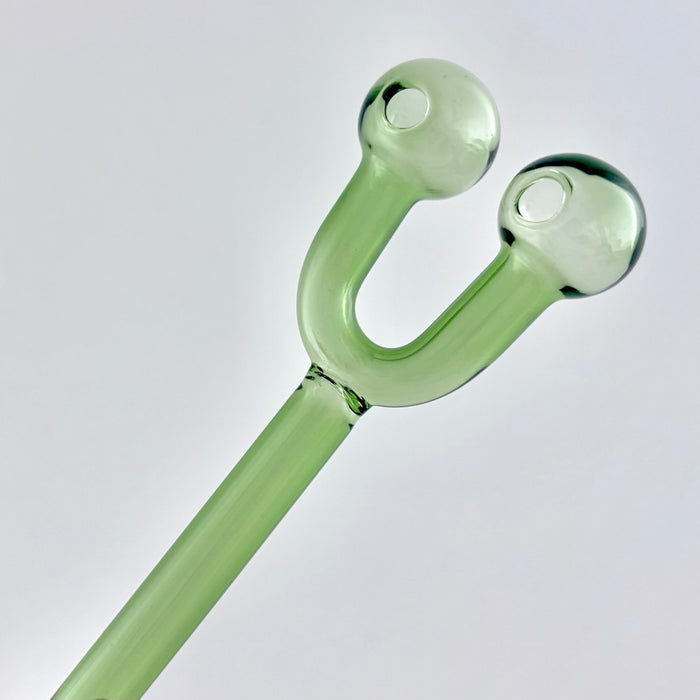 6" Double Hole Oil Burner Pipe – Assorted Colors-2CT | Jupiter Grass