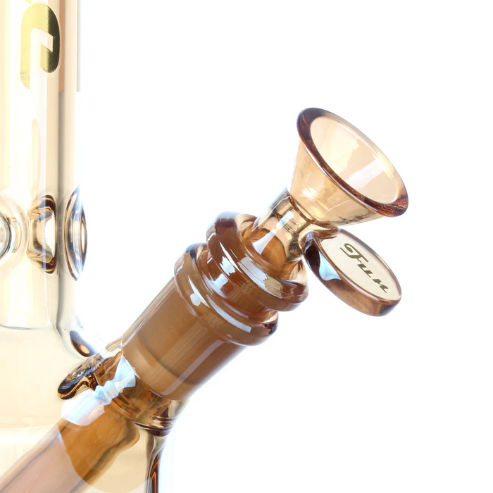 Fortune | 12" Hexagon Electroplated Barrel Base Glass Bong | Jupiter Grass