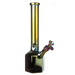 Fortune | 12" Hexagon Electroplated Barrel Base Glass Bong | Jupiter Grass