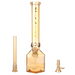 Fortune | 12" Hexagon Electroplated Barrel Base Glass Bong | Jupiter Grass