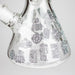 14" Glow-in-the-Dark Egyptian Design Beaker Bong – 7mm Thick | Jupiter Grass
