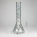 14" Glow-in-the-Dark Egyptian Design Beaker Bong – 7mm Thick | Jupiter Grass