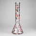 14" Honey Bee Glow-in-the-Dark Glass Beaker Bong – 7mm Thick  [A25] | Jupiter Grass