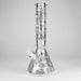 14" Glow-in-the-Dark Egyptian Design Beaker Bong – 7mm Thick | Jupiter Grass