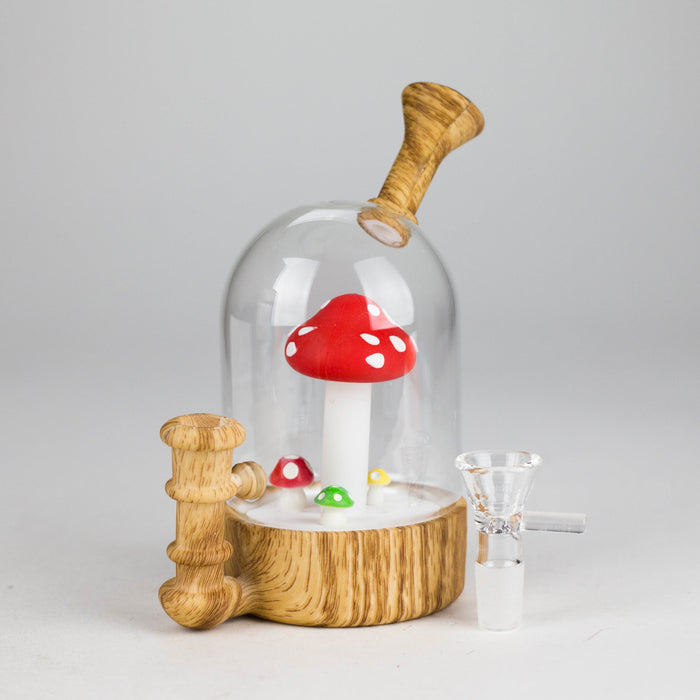 6" Waterwheel water pipe-Mushroom | Jupiter Grass