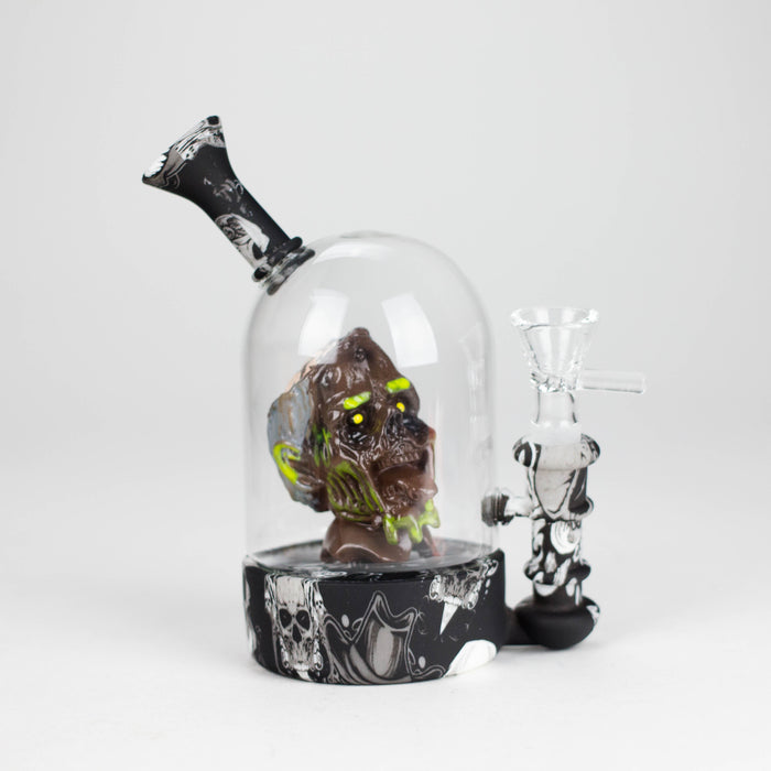 6" Waterwheel water pipe-Clown | Jupiter Grass