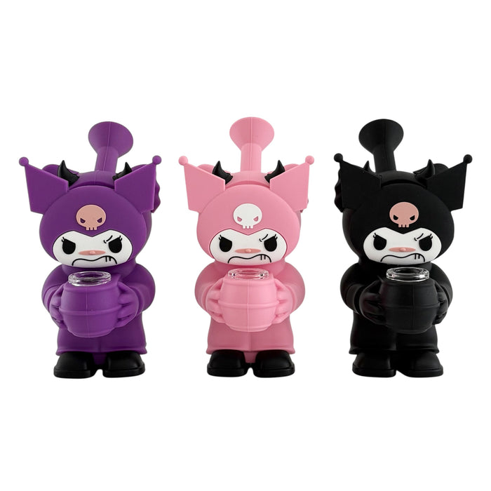 6" Silicone Character Water Pipe Assorted Colors
