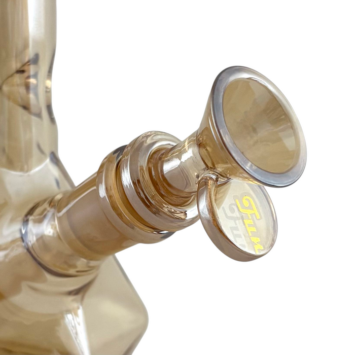 10" Geometric Hexagon Electroplated Glass Bong | Jupiter Grass