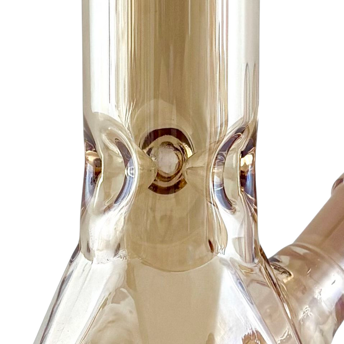 10" Geometric Hexagon Electroplated Glass Bong | Jupiter Grass