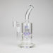 9" 2-in-1 Color accented Glass Dag Rig with Percolator | Jupiter Grass