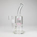 9" 2-in-1 Color accented Glass Dag Rig with Percolator | Jupiter Grass