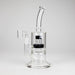 9" 2-in-1 Color accented Glass Dag Rig with Percolator | Jupiter Grass