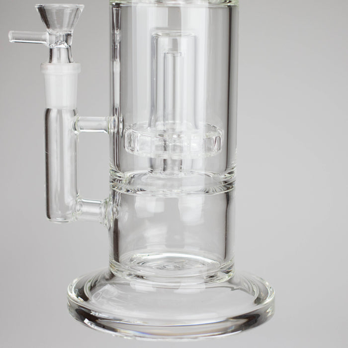 9" 2-in-1 Color accented Glass Dag Rig with Percolator | Jupiter Grass