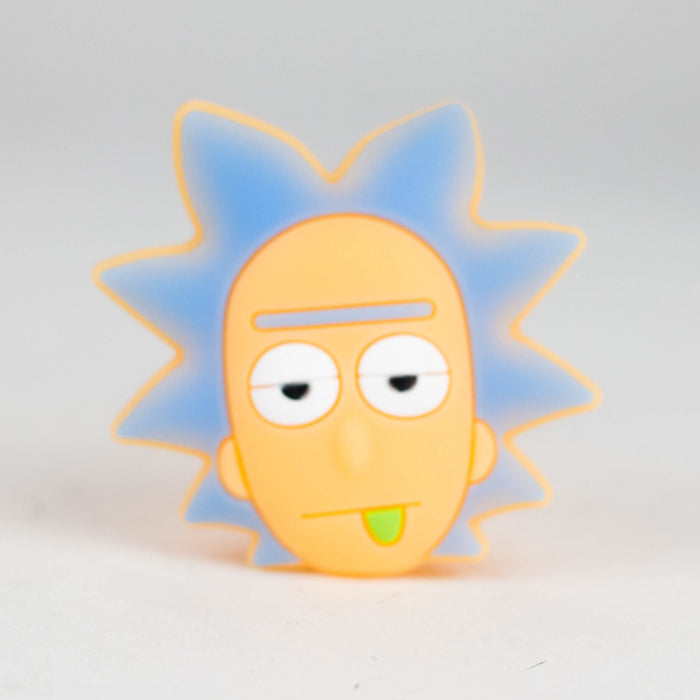 4.5" Cartoon Silicone Hand Pipe with Glass Bowl [H58] | Jupiter Grass